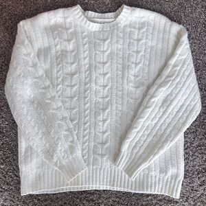 Hollister White Knit Sweater
